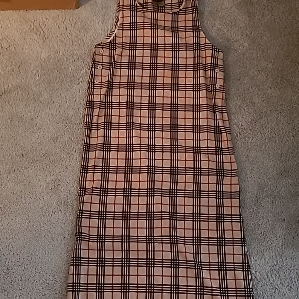 Vintage Chandler Hill, size M, plaid tan